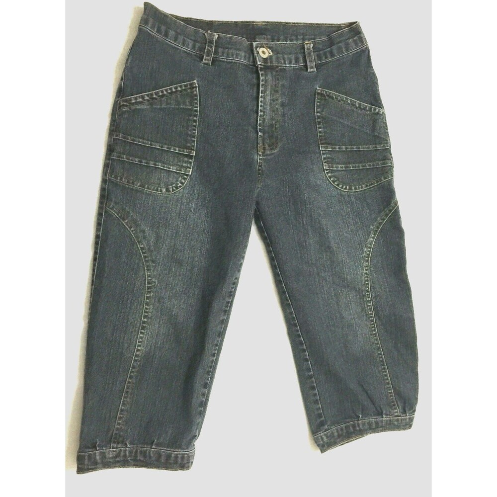 SIDE STREET WOMENS JEANS CAPRIS PANTS SIZE 31